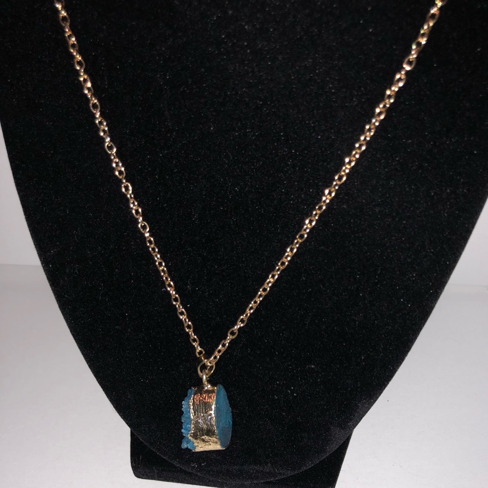 Natural Crystal Quartz Healing Chakra Necklace NWT - Picture 5 of 7